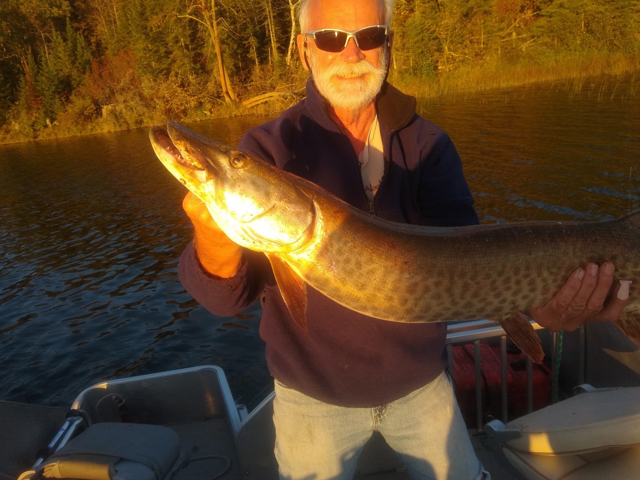 Fisherman Art with Muskie