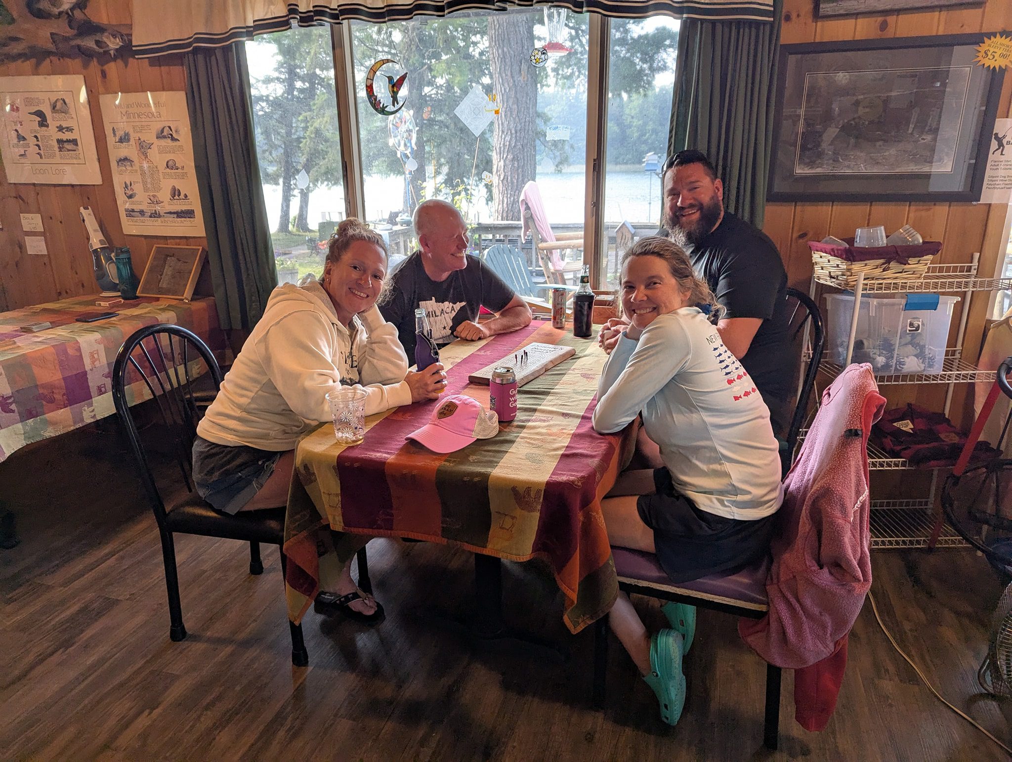 Group playing Cribbage