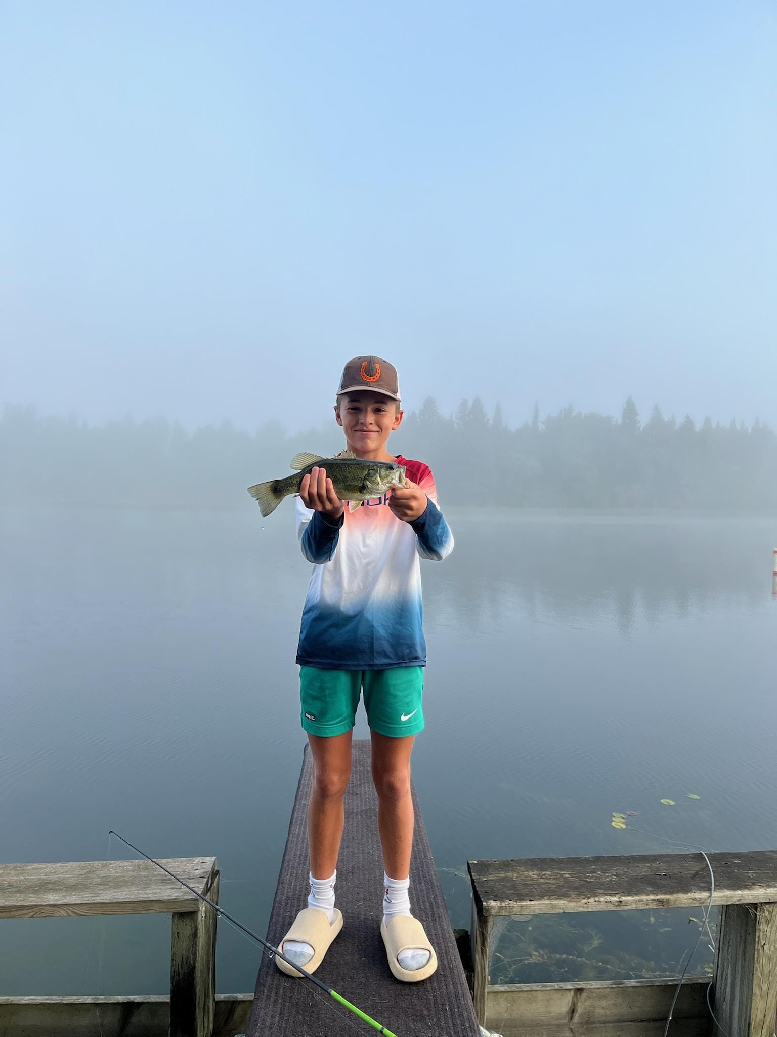 Fishing off the pier